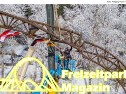 Aufbau des Themenbereichs „Sonnenbucht“ in FANTASIA (Januar 2025)